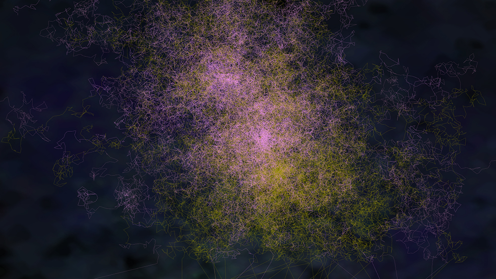 Digital generative artwork by Stanza