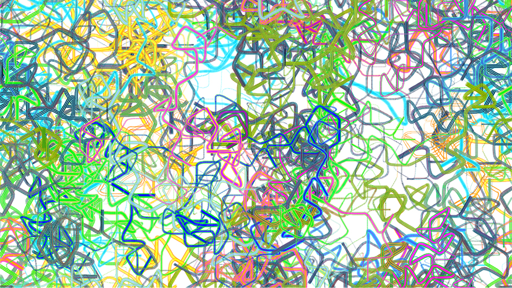 Digital generative artwork by Stanza