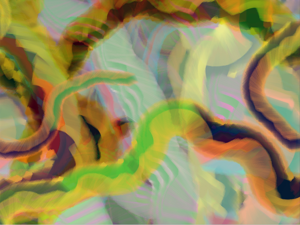 Digital generative artwork by Stanza