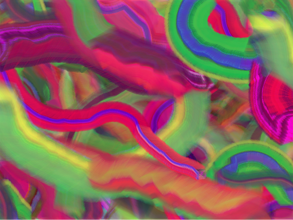 Digital generative artwork by Stanza