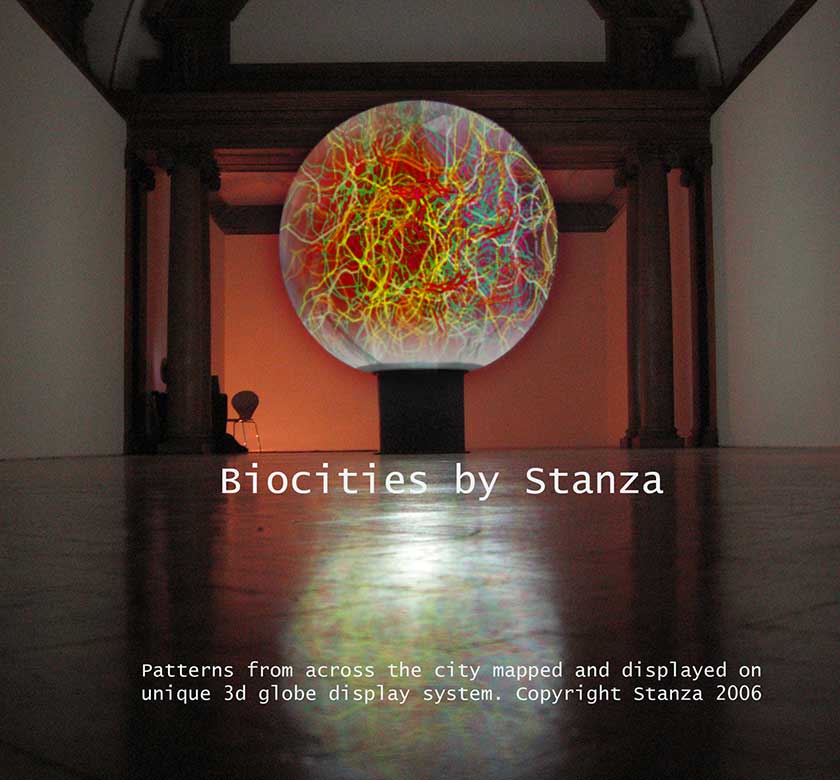 stanza artwork and display  globe